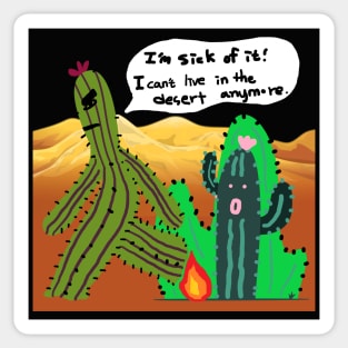desert, cactus Sticker